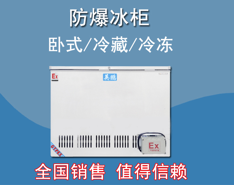 英鵬防爆臥式冰箱，存放油漆防爆冰箱BL-200