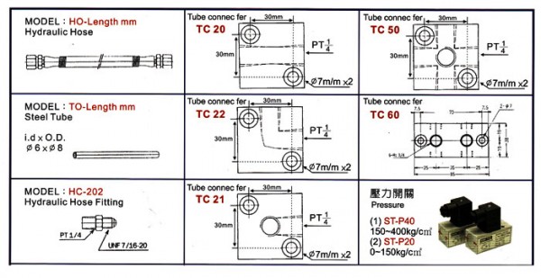 KAN-TOU 壓力開關TC 20系列
