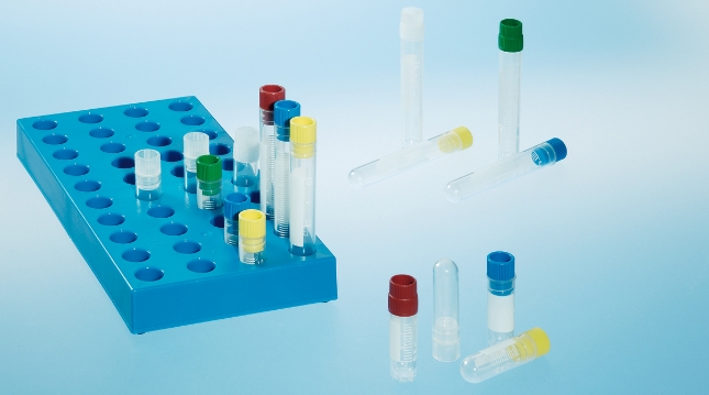 1ml普通凍存管 123279 凍存管 1ml，內(nèi)旋，星形站立角，藍(lán)，有書寫區(qū)